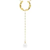 Collar Ame Marina García Plata Baño de Oro con Perla | 91267GD