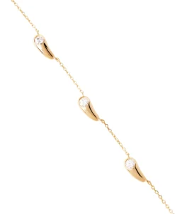 Collar Becca PDPAOLA Plata con Baño de Oro 18K y Circonitas Blancas | CO01-A21-U