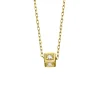 Collar Cadena Small Cube LECARRÉ Oro con Diamantes | GD181OA.00