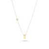 Collar con Motivo Geométrico con Diamante en Oro Amarillo