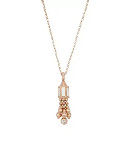 Collar de Oro Rosa Roberto Coin Art Deco con Nácar y Diamantes - ADV888CL2267_02