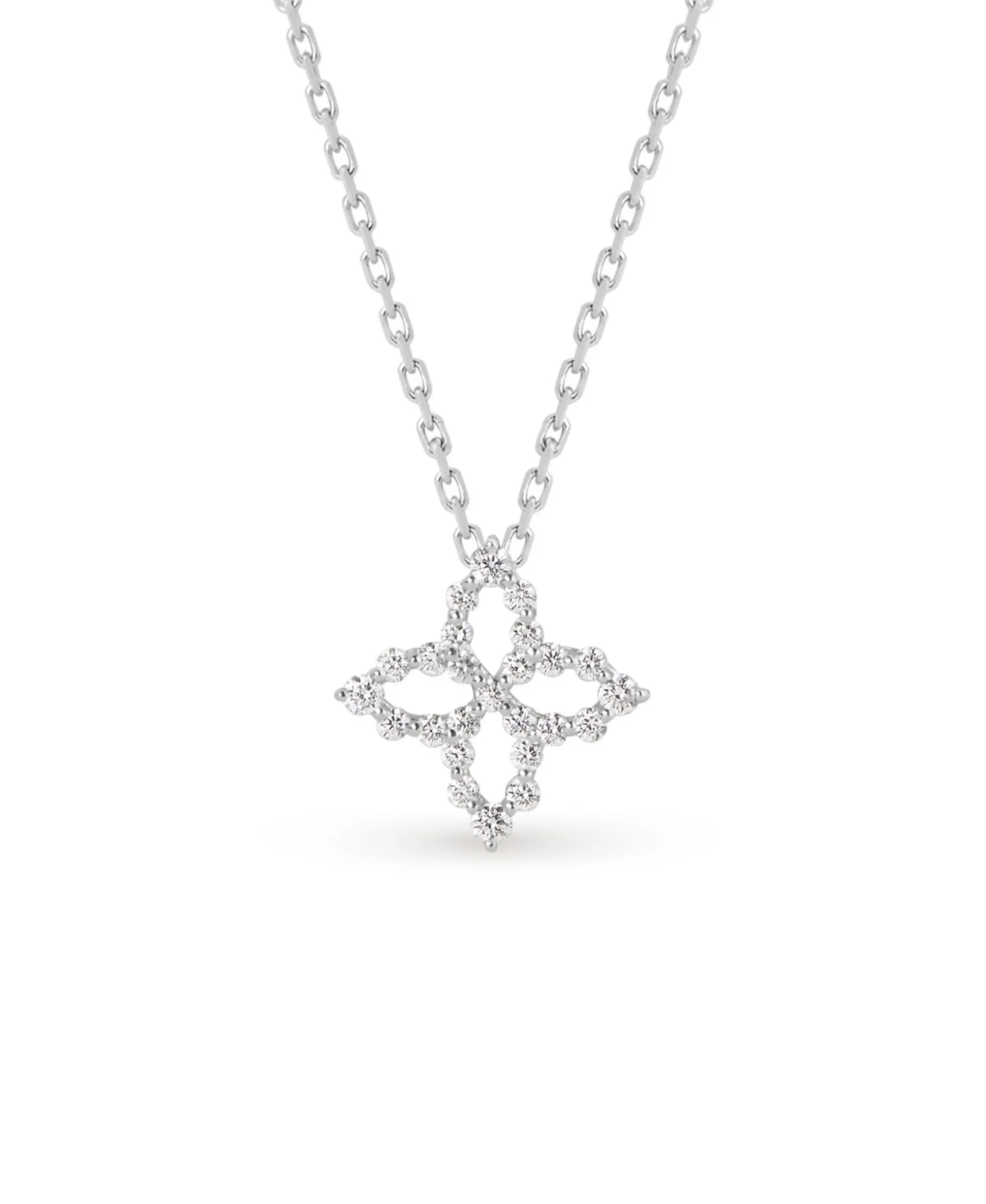 Collar Diamond Princess Carousel en Oro Blanco y Diamantes - ADR888CL2572_W_045