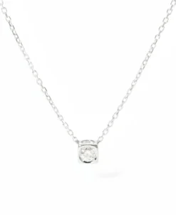 Collar Dinh Van Le Cube Diamant M Oro Blanco | 608113