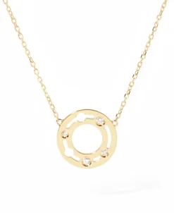 Collar Dinh Van Pulse Redondo Oro Amarillo y Diamantes | 628411