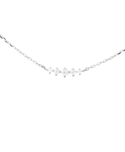 Collar Estela PDPAOLA Plata con Baño de Oro 18K y Circonitas Blancas | CO02-B61-U