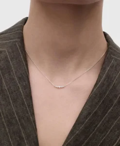 Collar Estela PDPAOLA Plata con Baño de Oro 18K y Circonitas Blancas | CO02-B61-U