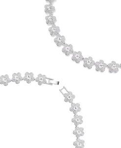 Collar Flor Ariana Grande x Swarovski Baño de Rodio Cristales | 5749179