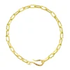 Collar Gargantilla Eslabones Marina García Plata Bañada en Oro | 90964GD