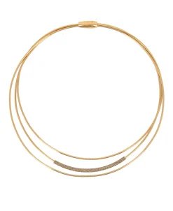 Collar Gargantilla PESAVENTO Polvere di Sogni Plata Baño Oro Amarillo | WPSCG167