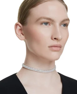 Collar Gargantilla Tennis Matrix SWAROVSKI Blanca Baño de Rodio | 5708936