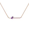 Collar Gold&Roses Herité Oro Rosa y Amatista | GR-571.3LB