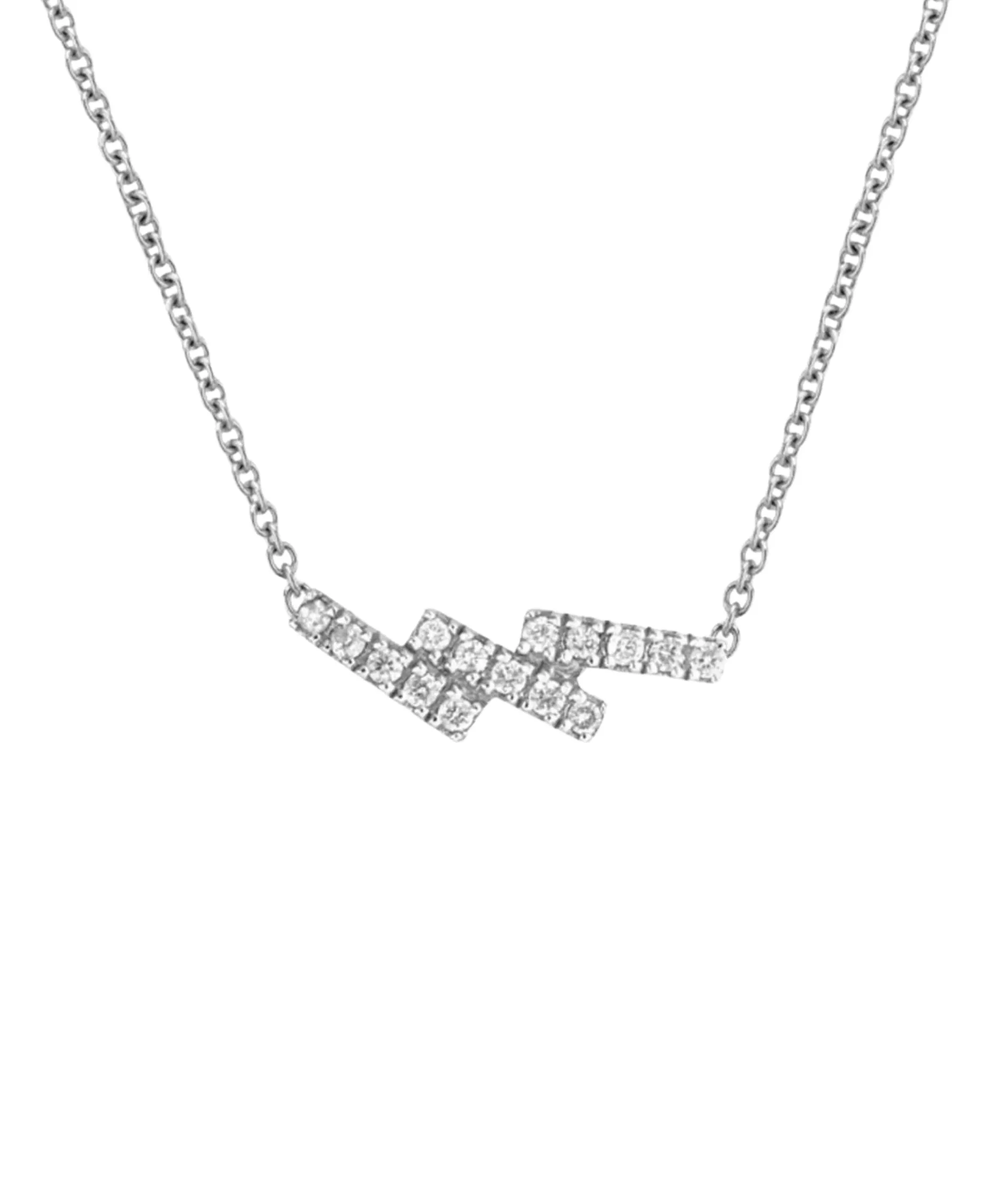 Collar Gold&Roses Skyline Oro Blanco y Diamantes | GR-234.1