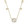 Collar Gucci Interlocking con Diamantes Oro Amarillo | YBB72940200200U