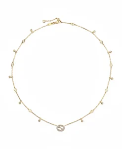 Collar Gucci Interlocking Oro Rosa | YBB78677700100U