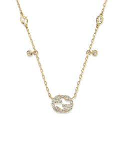 Collar Gucci Interlocking Oro Rosa | YBB78677700100U