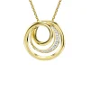 Collar Hyperbola SWAROVSKI Talla Redonda Blanco Baño Tono Oro | 5740410