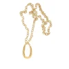 Collar Largo Abbesses AGATHA París Eslabón Dorado | 02680443-157-TU