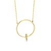 Collar LECARRÉ Círculo Oro y Diamantes | GD112OA.00