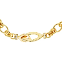 Collar Marina García Plata Baño de Oro Circonitas | 9159GD1