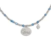 Collar Marina García Plata Rodiada Circonitas Azules | 90269GB