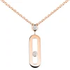 Collar Messika Largo Move Uno Oro Rosa | 10111-PG