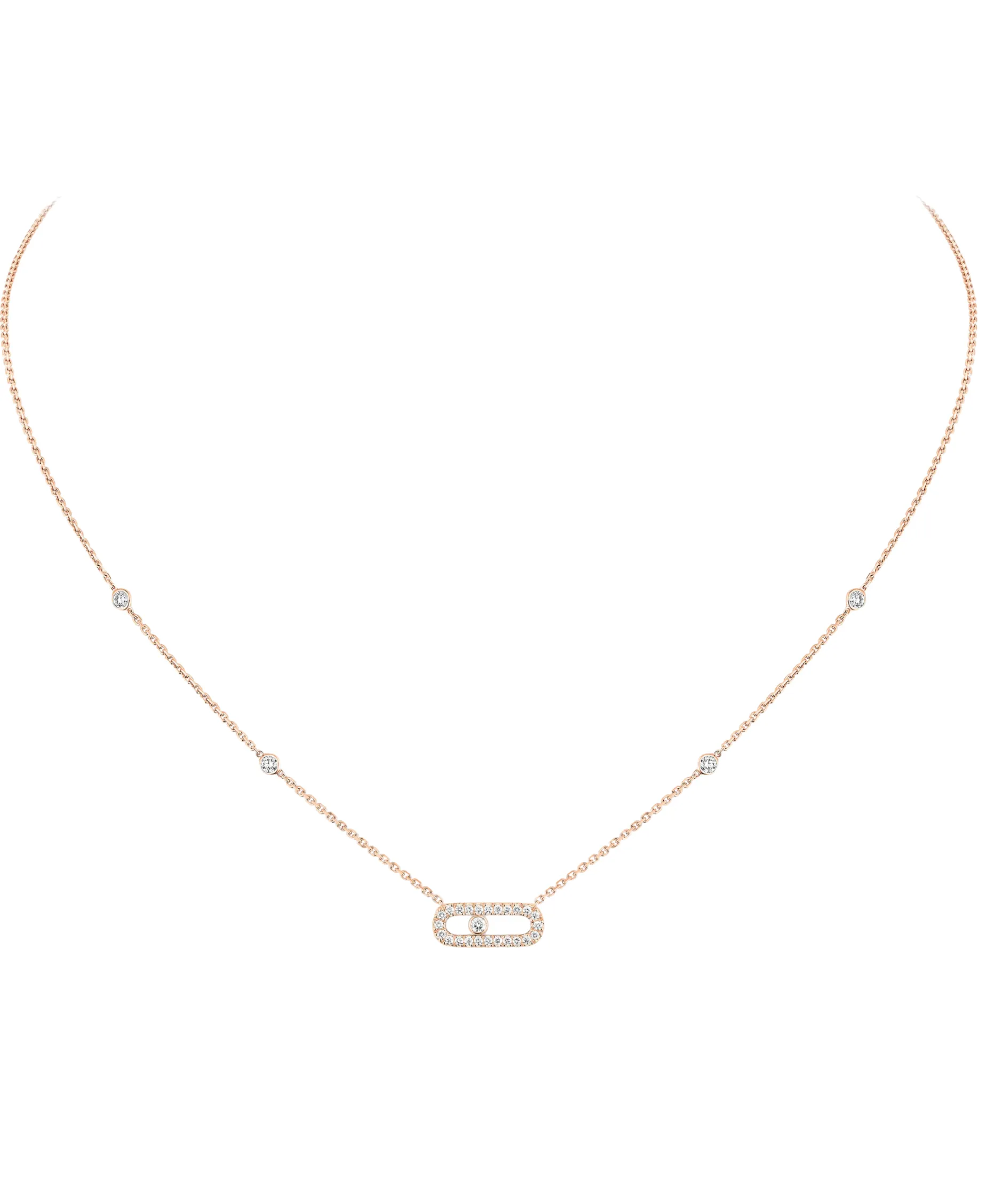 Collar Messika Move Uno Oro Rosa | 04708-PG