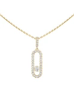 Collar Messika Move Uno Pavé Oro Amarillo | 12058-YG