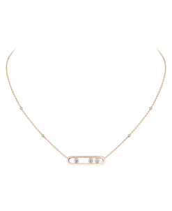 Collar Messika Oro Rosa y Diamante Move | 03997-PG
