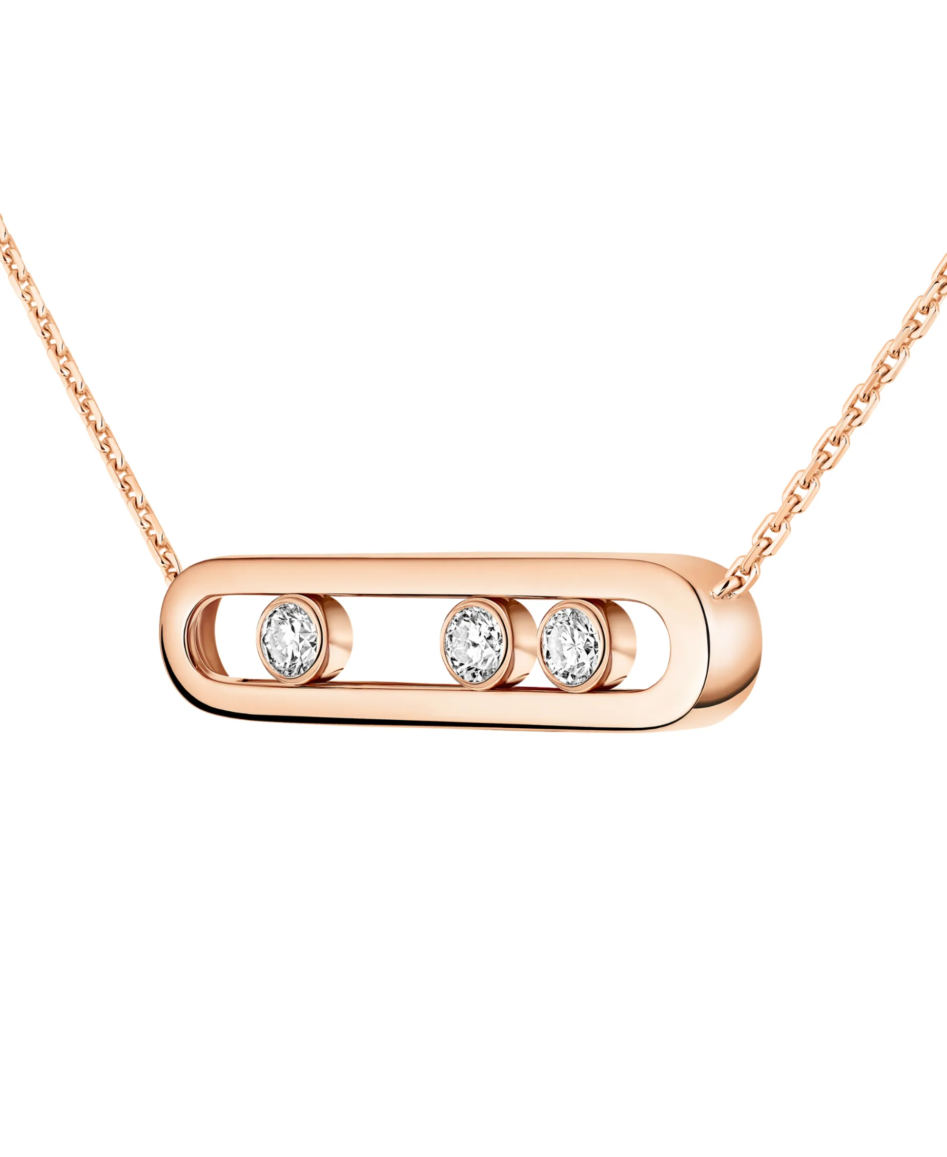 Collar Messika Oro Rosa y Diamante Move | 03997-PG