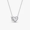 Collar Pandora Corazón y Mariposa Entrelazados | 394477C01-45