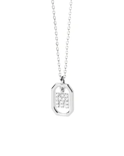 Collar PDPAOLA Mini Letter M Plata | CO02-524-U