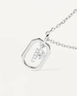 Collar PDPAOLA Mini Letter P Plata | CO02-527-U