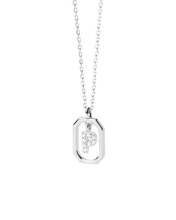 Collar PDPAOLA Mini Letter P Plata | CO02-527-U