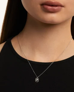 Collar PDPAOLA Mini Letter P Plata | CO02-527-U