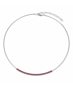 Collar PESAVENTO Colores del Mundo Rosa Jaipur Plata Baño Oro Blanco | WPSCG008