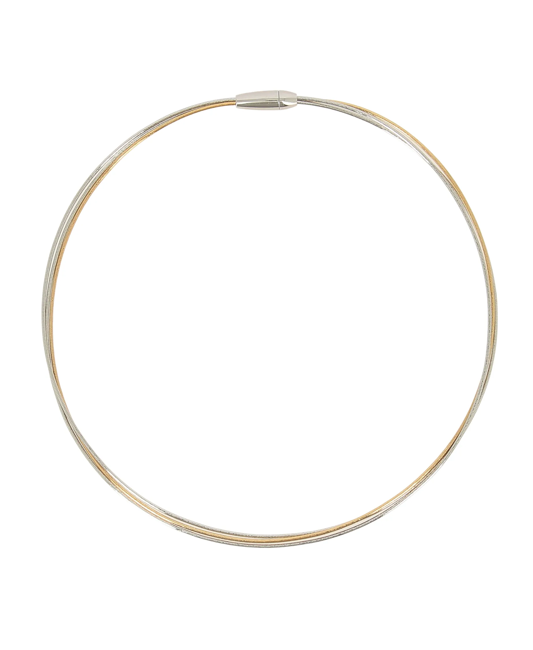 Collar PESAVENTO DNA Spring Tricolor Plata y Baño Oro Rosa | WDNAG1041