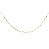 Collar Redline My Way Oro Amarillo Hilo Rojo | 872E J