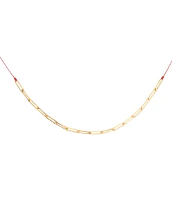 Collar Redline My Way Oro Amarillo Hilo Rojo | 872E J