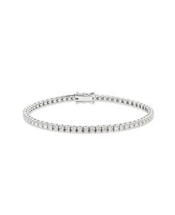 Collar Rivière con Diamantes 2,30 cts en Oro Blanco