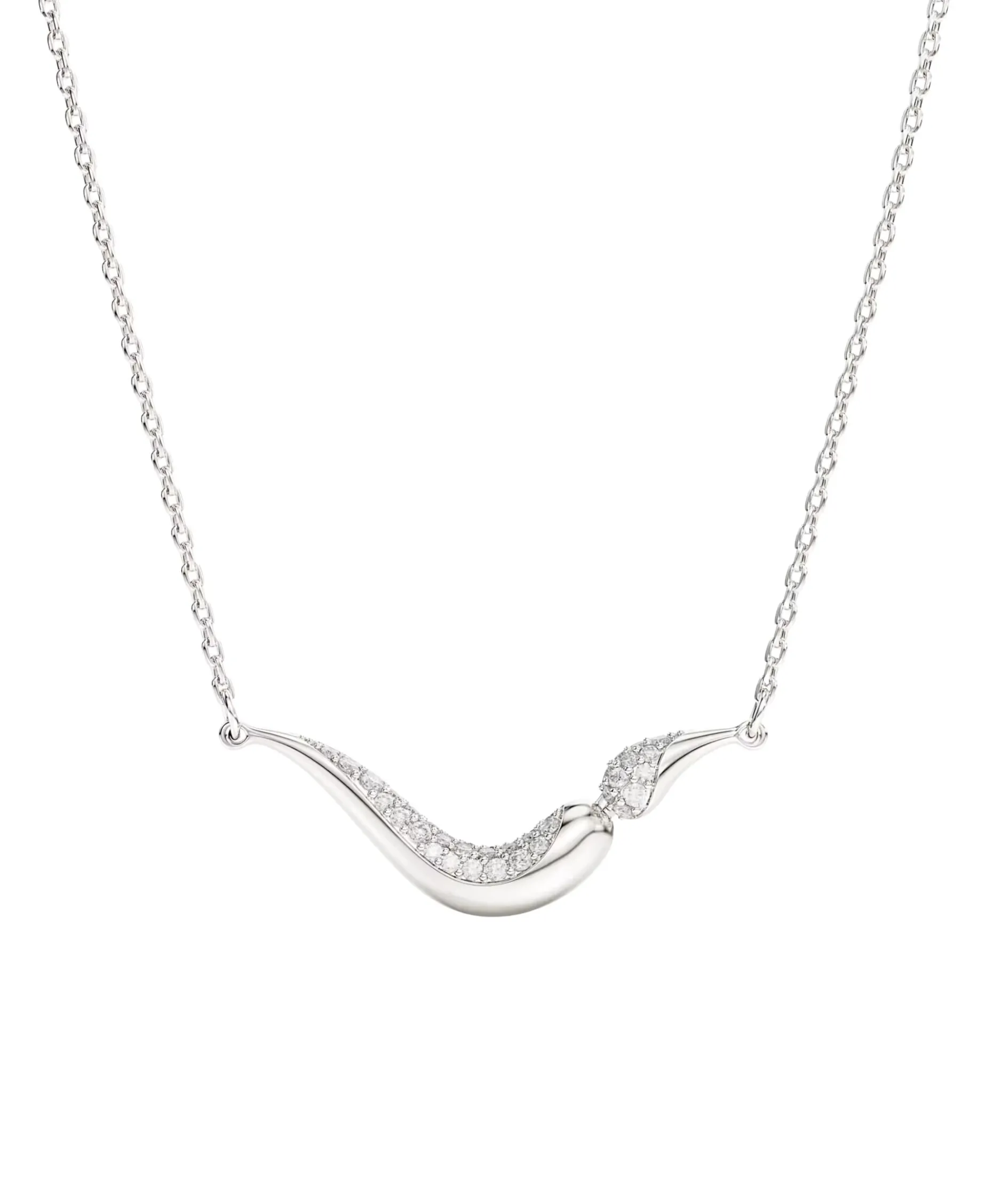 Collar Talla Redonda Swarovski Classica Plata de ley Swarovski Zirconia | 5740342
