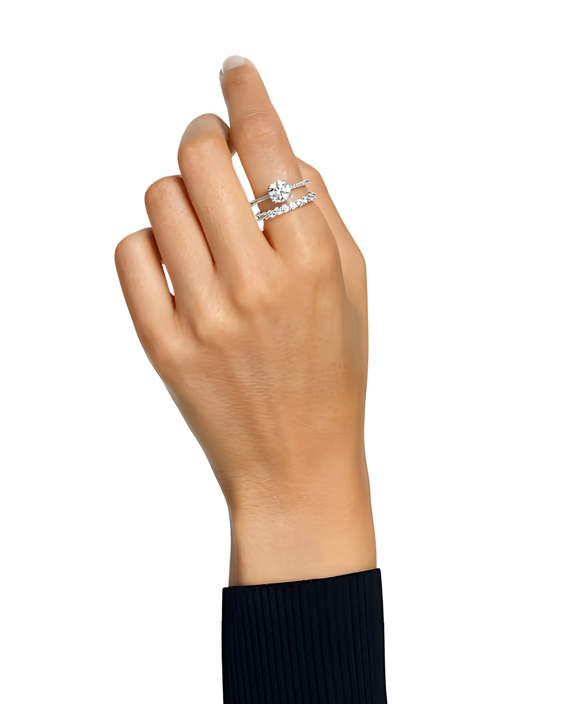 Conjunto de dos anillo Swarovski Stilla - 5647662