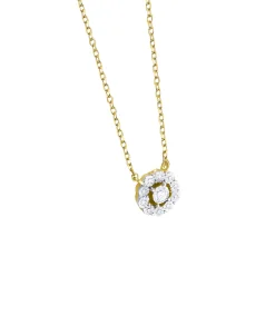 Gargantilla Cadena Roseta LECARRÉ Oro Bicolor con Diamantes | GD178OA.00