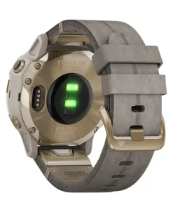 GARMIN Fēnix 6S Sapphire 42 mm Oro Champán con Correa Gris Niebla | 010-02159-40
