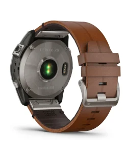GARMIN Fēnix 7X Sapphire Solar 51 mm Titanio con Correa de Cuero | 010-02541-19
