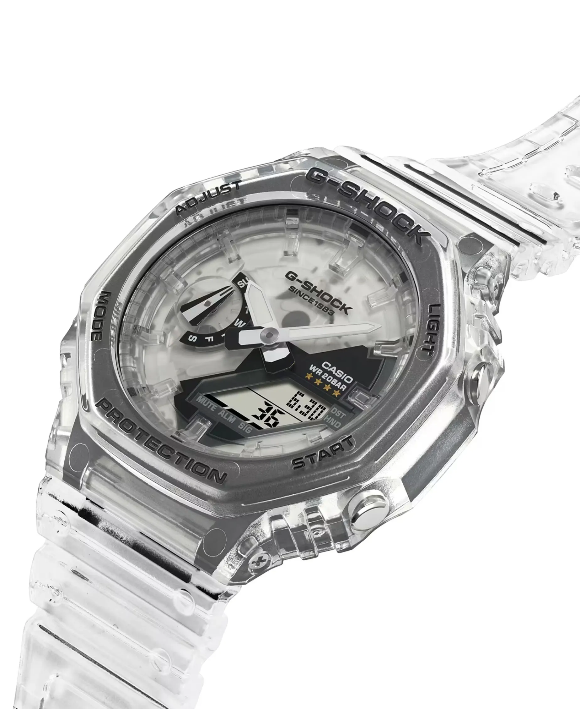 G-Shock 40º Aniversario Clear Remix Analógico-Digital 45 mm | GA-2140RX-7A