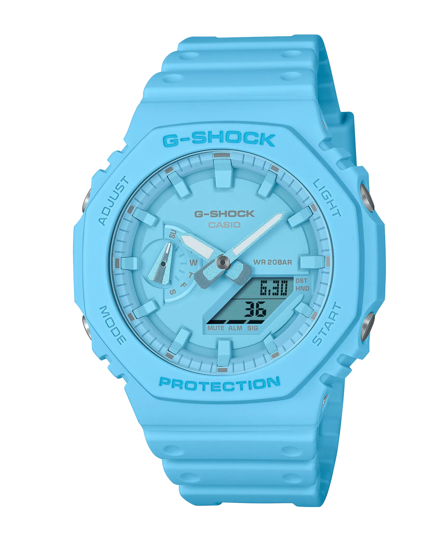 G-Shock Classic Carbon Core Guard Azul 48 mm | GA-2100-2A2ER
