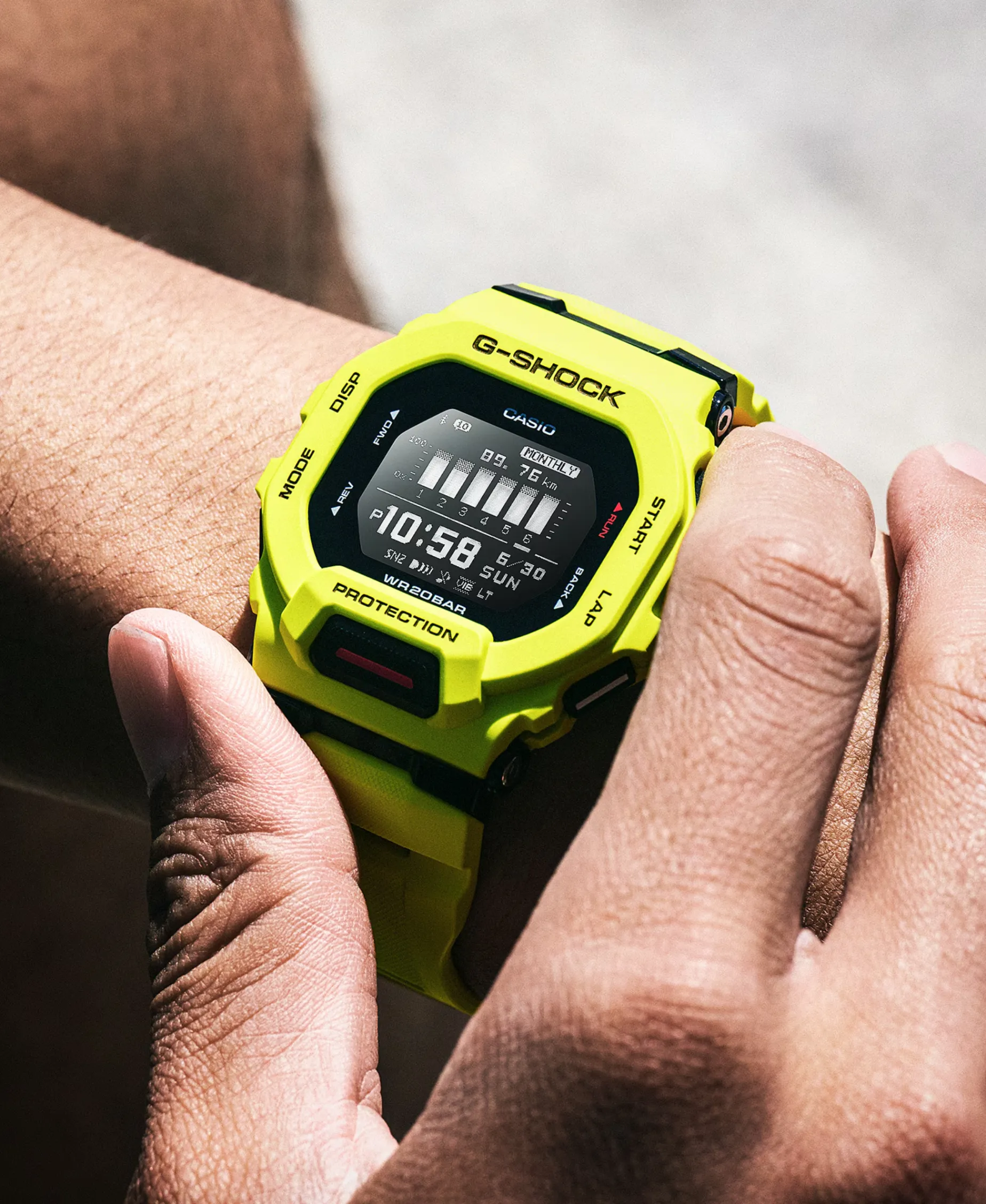 G-Shock G-Squad Strava Verde 45,9 mm | GBD-200-9ER