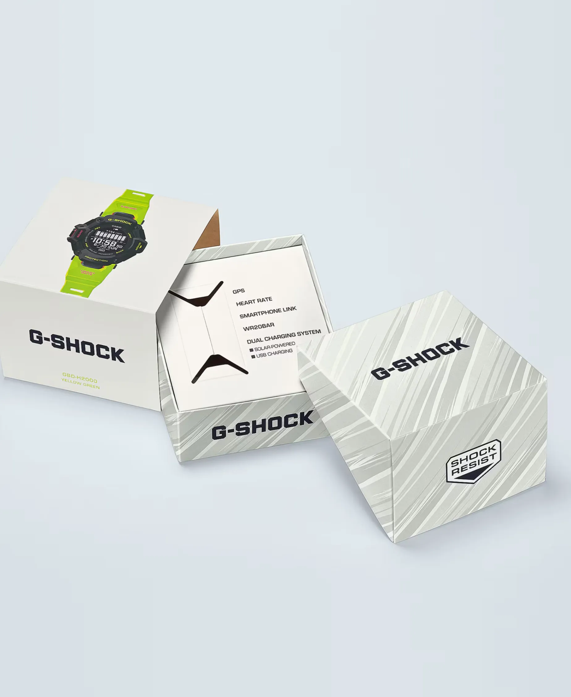 G-Shock G-Squad Verde Lima 55 mm | GBD-H2000-1A9ER