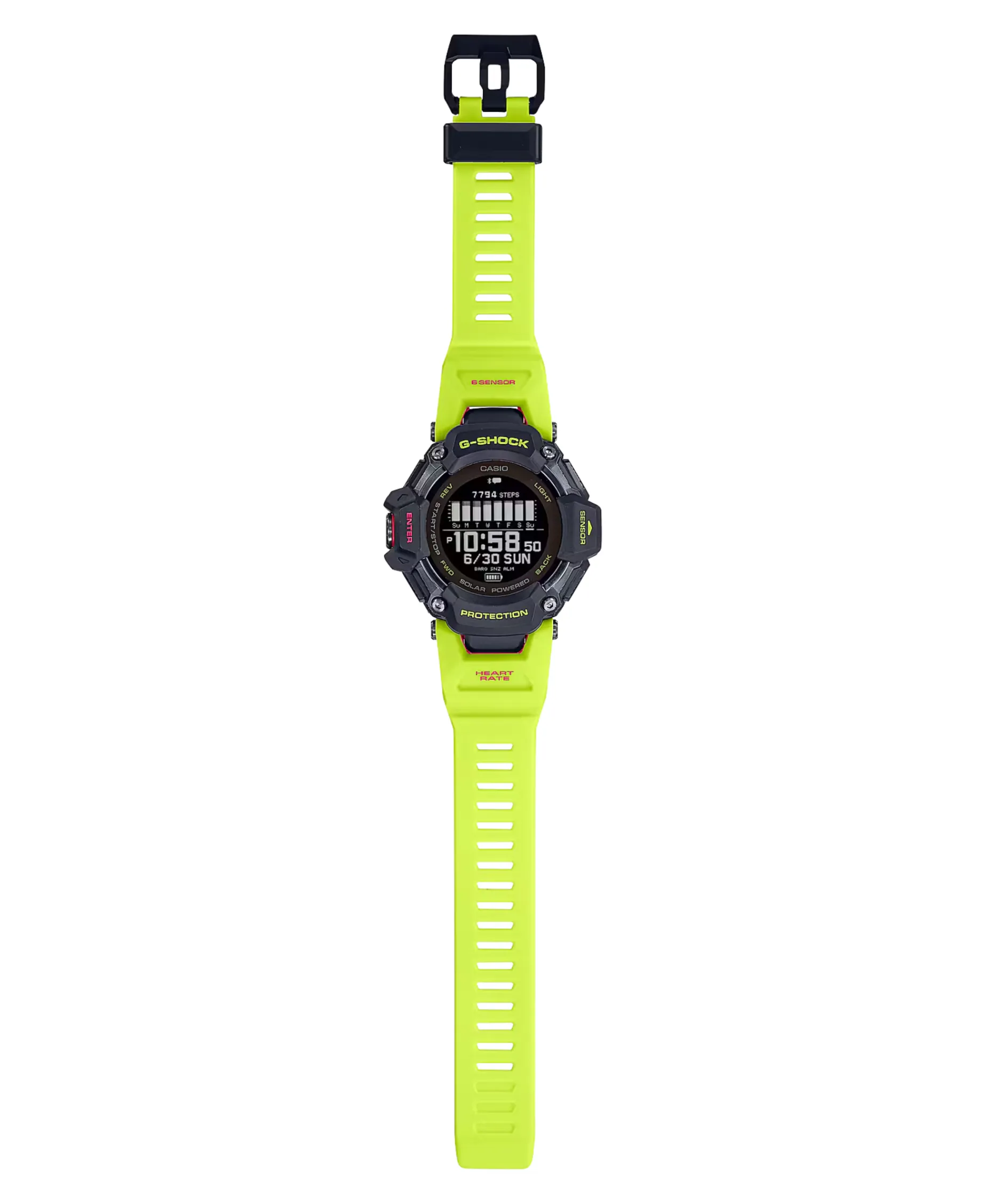 G-Shock G-Squad Verde Lima 55 mm | GBD-H2000-1A9ER
