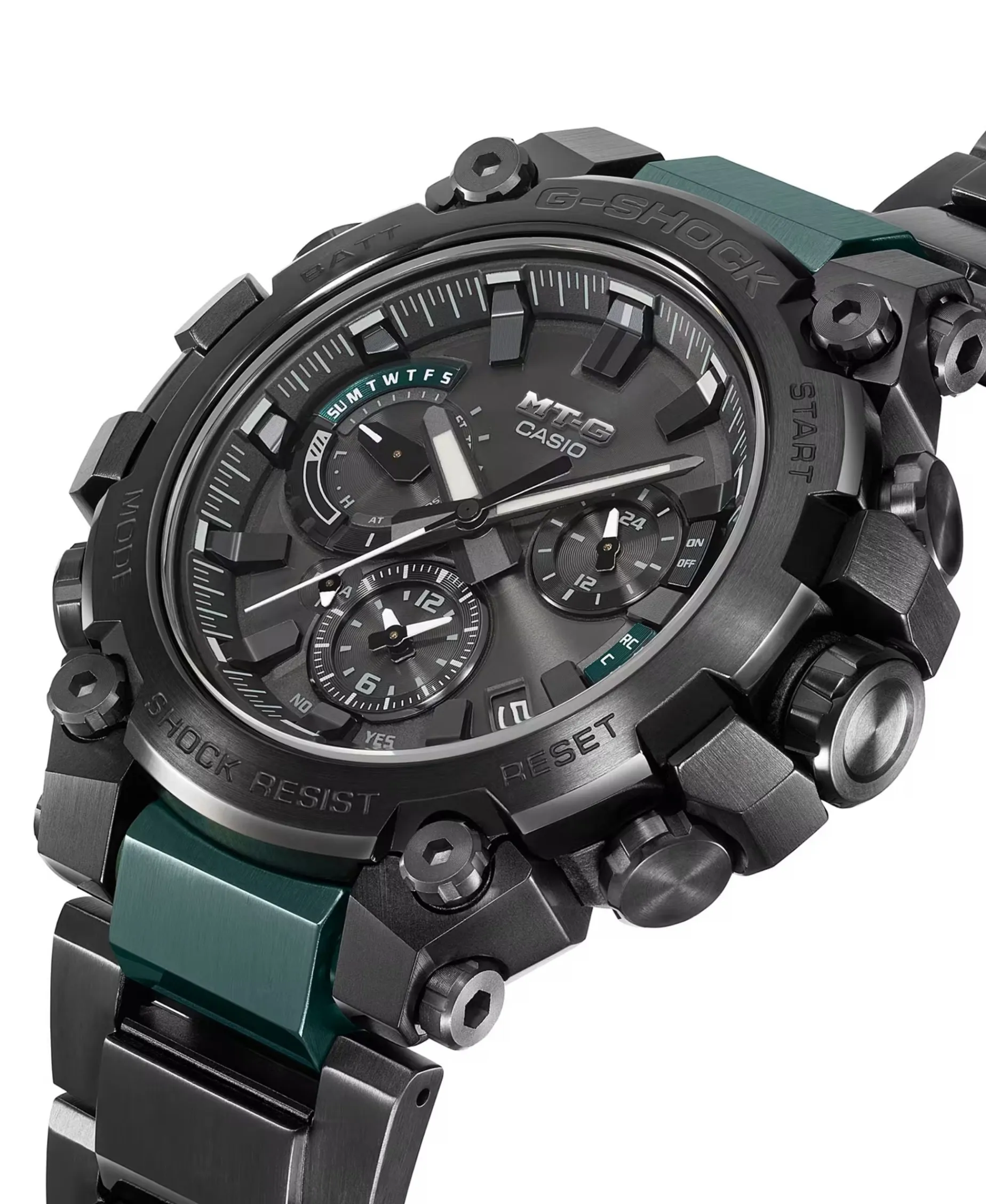G-Shock MT-G Dual Core Guard G Resist Verde 50,9 mm | MTG-B3000BD-1A2ER
